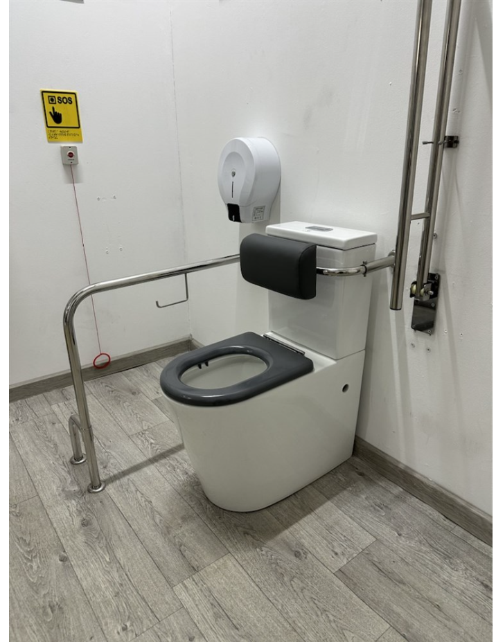 Поручень-опора с подушкой для инвалидов в санитарно-гигиенические комнаты — изображение 3