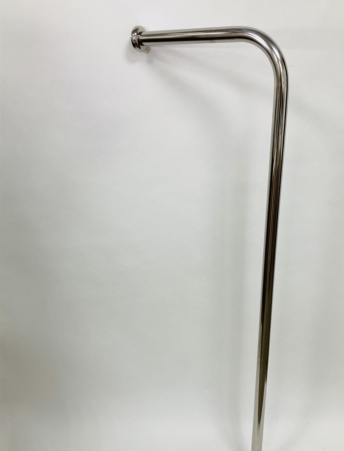 Поручень для писсуара напольно-пристенный Г-образный 400х1300мм — изображение 2