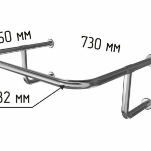 Поручень для раковины настенного крепления 550х730х230 мм
