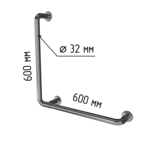 Поручень для инвалидов L-образный комбинированный