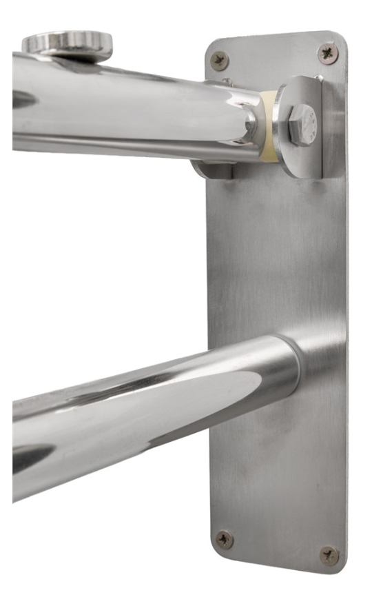 Поручень для унитаза для инвалидов напольный опорный П-Поручень для туалета настенный откидной с фиксатором без бумагодержателя — изображение 3