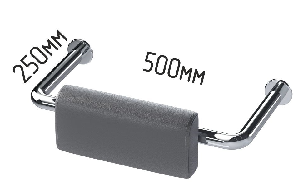 Поручень-опора с подушкой для инвалидов в санитарно-гигиенические комнаты