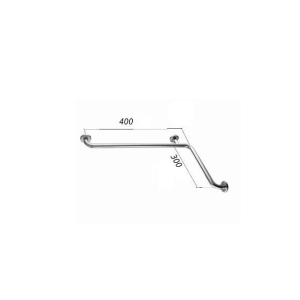 Поручень для инвалидов в ванную и душ настенный угловой 300х400мм - Правый