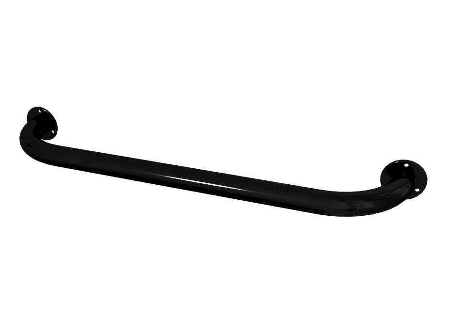Поручень прямой для ванной настенный 600мм Ø 32 мм (Черный)